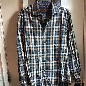 Men's Blue Checkered Shirt